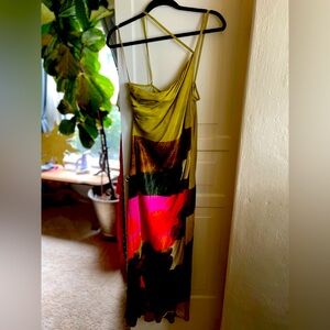 Silky, strappy maxi dress